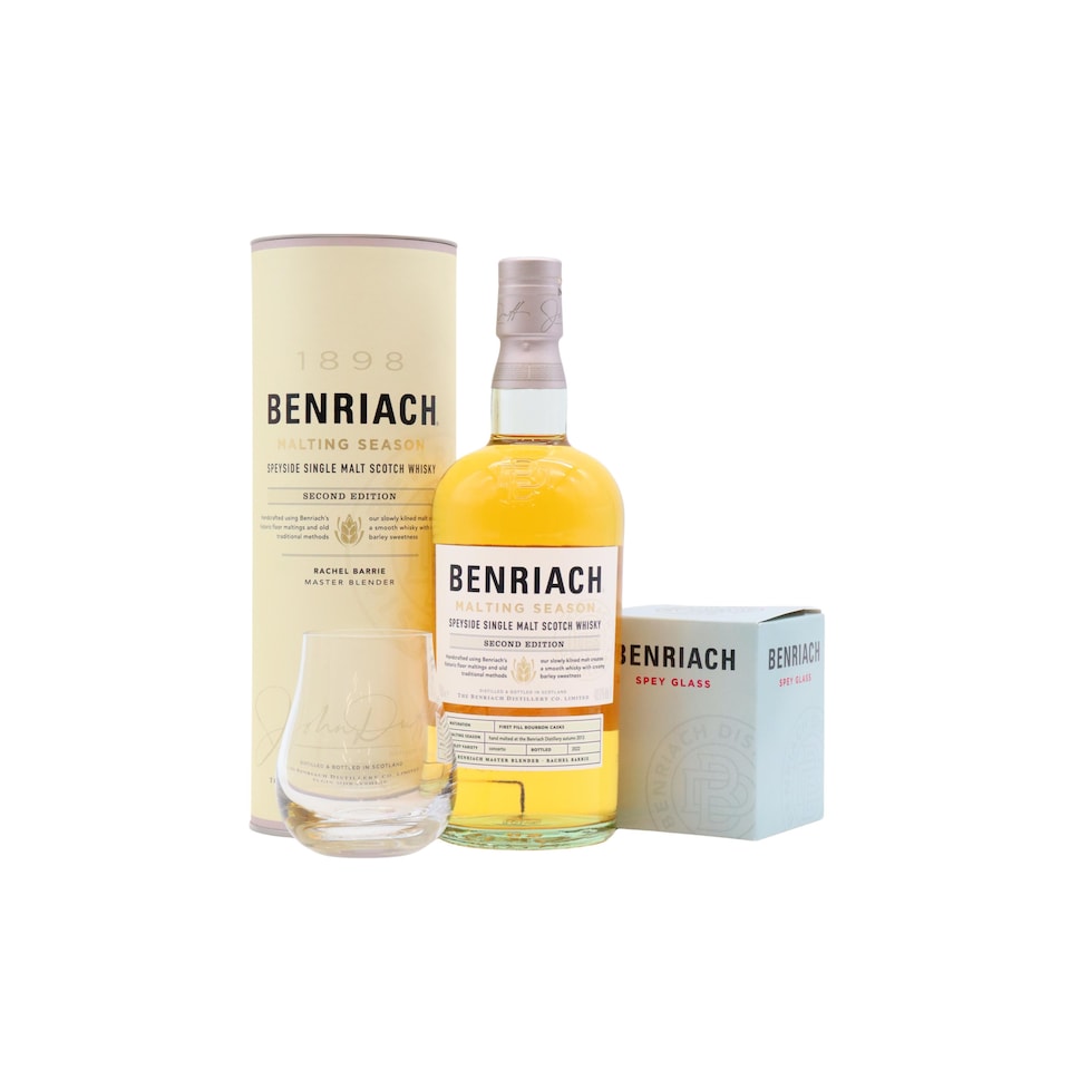 Benriach - Malting Season 2nd Edition Single Malt Scotch 2013 8 year old Whisky (Includes Branded Glass)