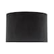 image 4 of Black Velvet Lamp Shade with Inner Leopard Print Satin Shimmer Lining | Black | Black | 1