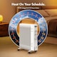 image 5 of VonHaus Oil Filled Radiator 11 Fin Portable Electric Heater White