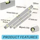 image 6 of Spirit Level Set 3 Pcs High Accuracy Spirit Level Lightweight 400 600 and 1000MM DIY Build 3 Bubble Level