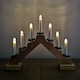 image 1 of 40cm Premier Christmas Candlebridge with 7 Bulbs in Light Wood Battery Operated