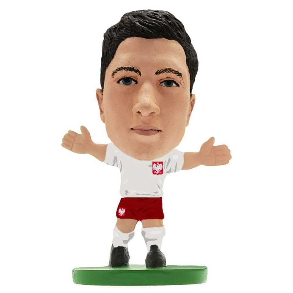 image 1 of Poland Robert Lewandowski SoccerStarz Figurine - White/Red - One Size
