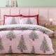 image 1 of Catherine Lansfield Christmas Sweets and Treats Reversible Duvet Cover Set Pink Pink | King