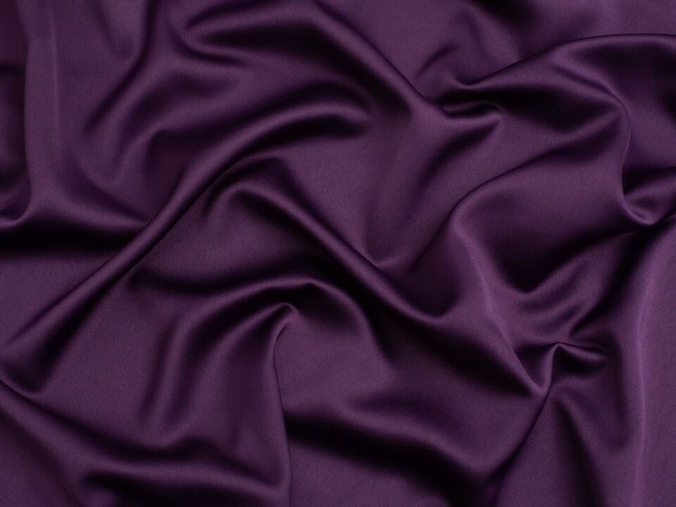 Minerva Core Range Purple Royal Micro Satin Fabric for Dressmaking, 146cm / 57" Wide - per metre