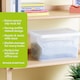 image 2 of Wham Clip 5x 14L Rectangular Plastic Storage Boxes with Clip Lock Lids. Ideal for Home, Office, Toys & More - Clear/Clear | Clear | 5