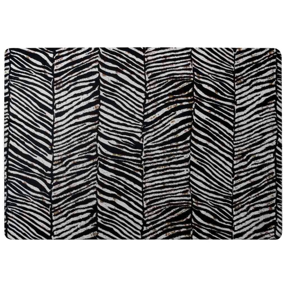 image 1 of Geometric Snake Skin & Patterns (Rug) Black | Small: 60x110cm