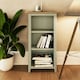 image 1 of Taberno Oak 3 Tier Bookcase Sage Green | Green