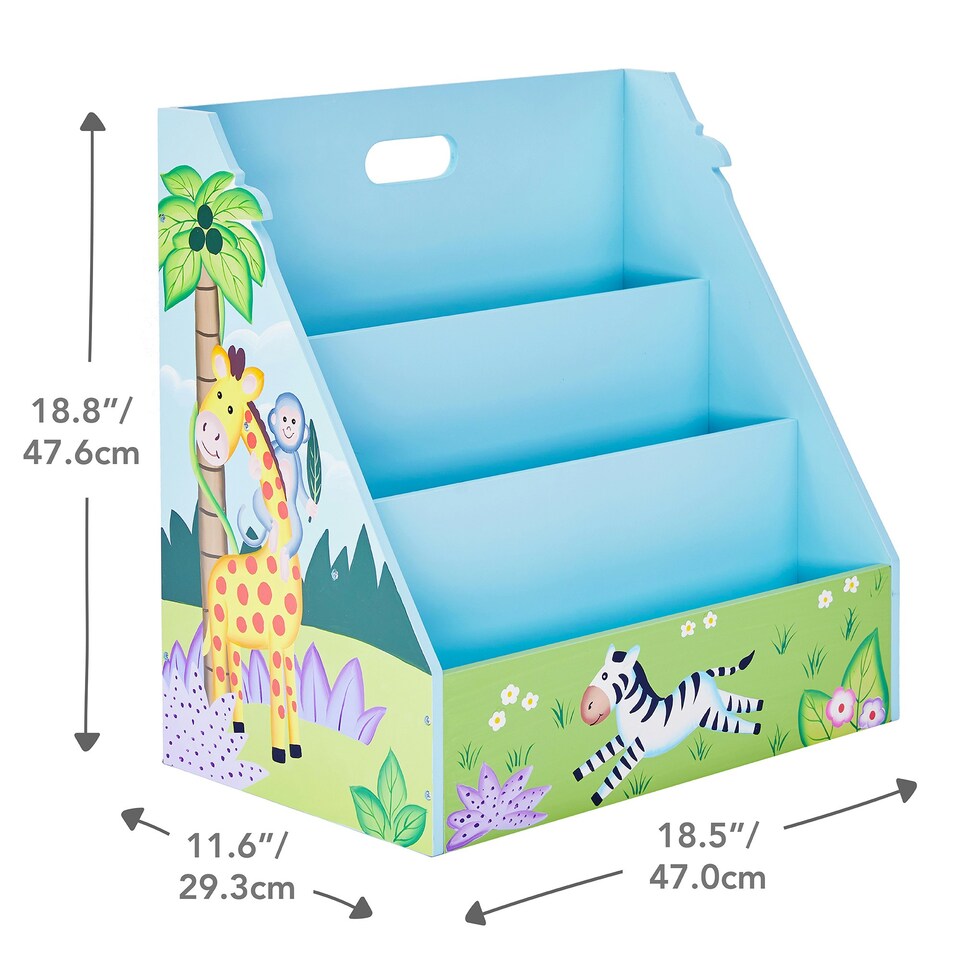 image 1 of Teamson Kids Sunny Safari Toddler Bookshelf