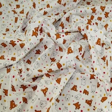 White 100% Cotton Poplin Fabric for Dressmaking, Quilting, 110cm / 43" Wide - per metre