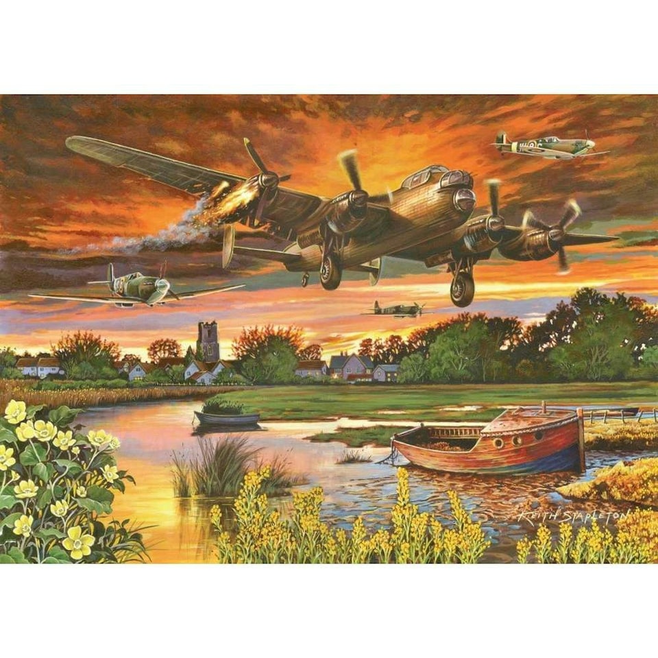 image 1 of The House of Puzzles, On A Wing & A Prayer - 1000 Piece Jigsaw Puzzle