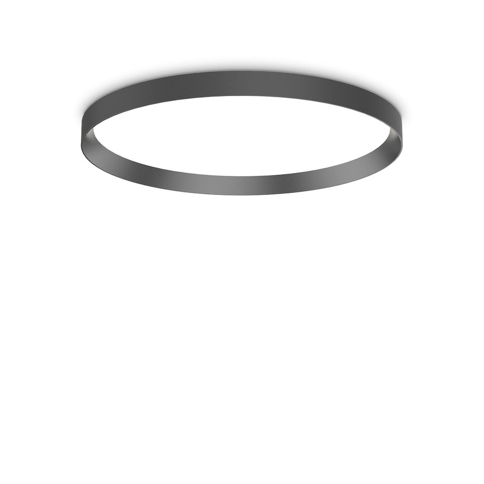 FLY 60cm Integrated LED Semi Flush Light Black, 4000K, IP40