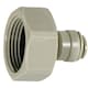 image 7 of SPARES2GO Female Adaptor 1/4" Push Fit x 3/4" BSP for American Fridge Freezer Water Pipe (Pack of 1)