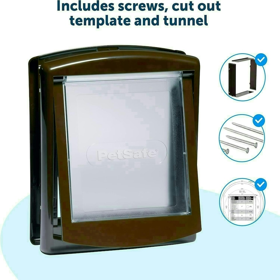 image 1 of PetSafe Original Staywell Cat and Dog Flap - White - M