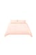 image 1 of Living and Home 3Pcs Duvet Cover and Pillowcases Bedding Set, Small Double- Pink | Pink | Double