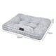 image 3 of SKYLOS Dog Bed Plush Soft Rose Velvet Non-Slip Pet Crate Keneel Mat | Grey | XXXXL | One Size