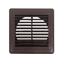 Securlec Plastic Louvre Vent | Brown | Brown | 1