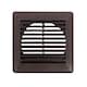 image 1 of Securlec Plastic Louvre Vent | Brown | Brown | 1