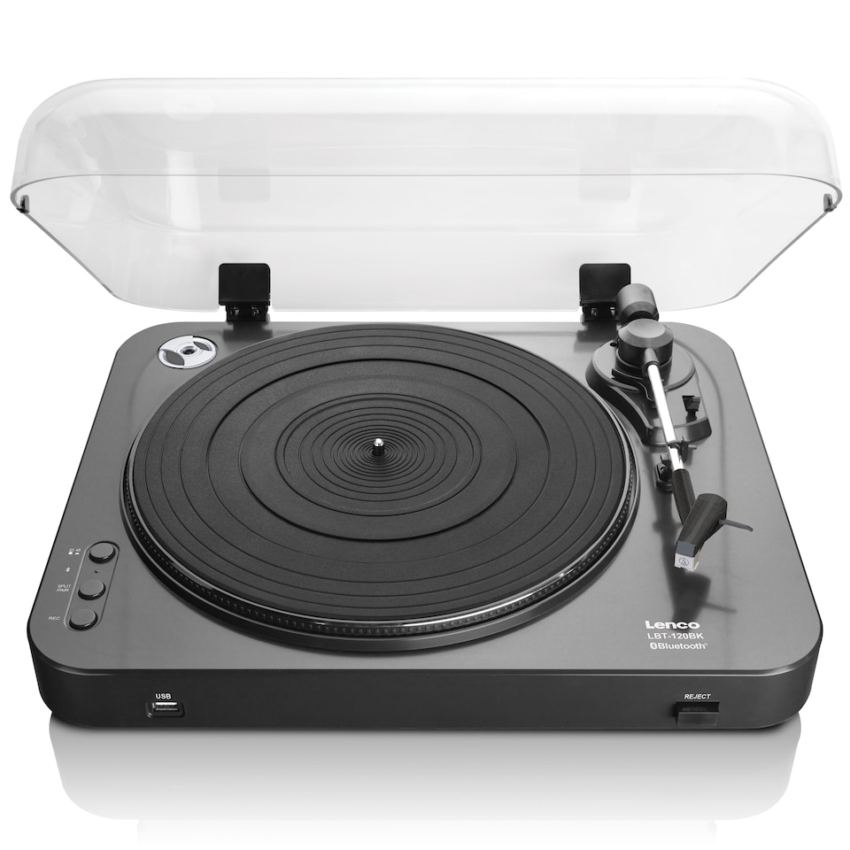 image 1 of LENCO LBT-120BK - Turntable with direct encoding and Bluetooth - Black