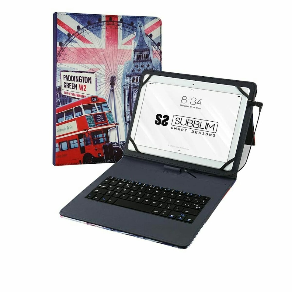 Case for Tablet and Keyboard Subblim SUB-KT1-USB050 Spanish Qwerty N/A | N/A | One Size