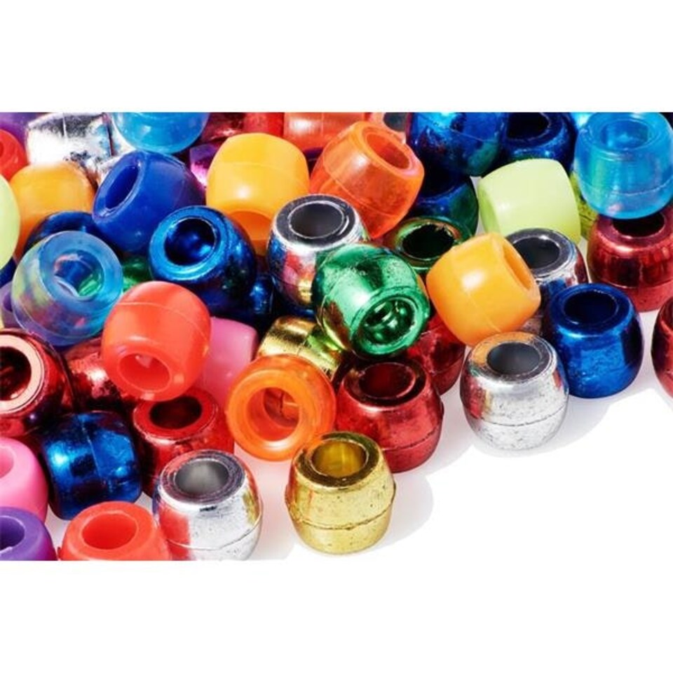 image 1 of Bag of 36g Assorted Plastic Beads by Crafty Bitz