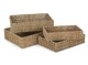 image 1 of Set of 4 Rectangular Seagrass Tray | Green | Green | Full Set