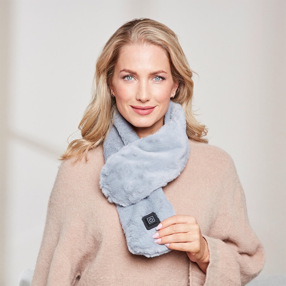 image 1 of Coopers Of Stortford Heated Fleece Scarf Rechargeable 3 Heat Settings