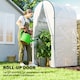 image 6 of Outsunny Mini Greenhouse, Small Greenhouse with PE Base, White | White | White