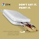 image 2 of 50 Sheets -HP Sprocket 2"x3" Premium Zink Sticky Back Photo Paper