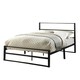 image 1 of Baldock Modern Style Black Metal Bed Frame (Double)