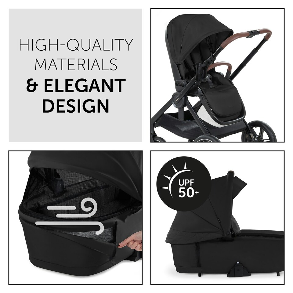 image 1 of hauck Walk N Care Pushchair Set - Black Black