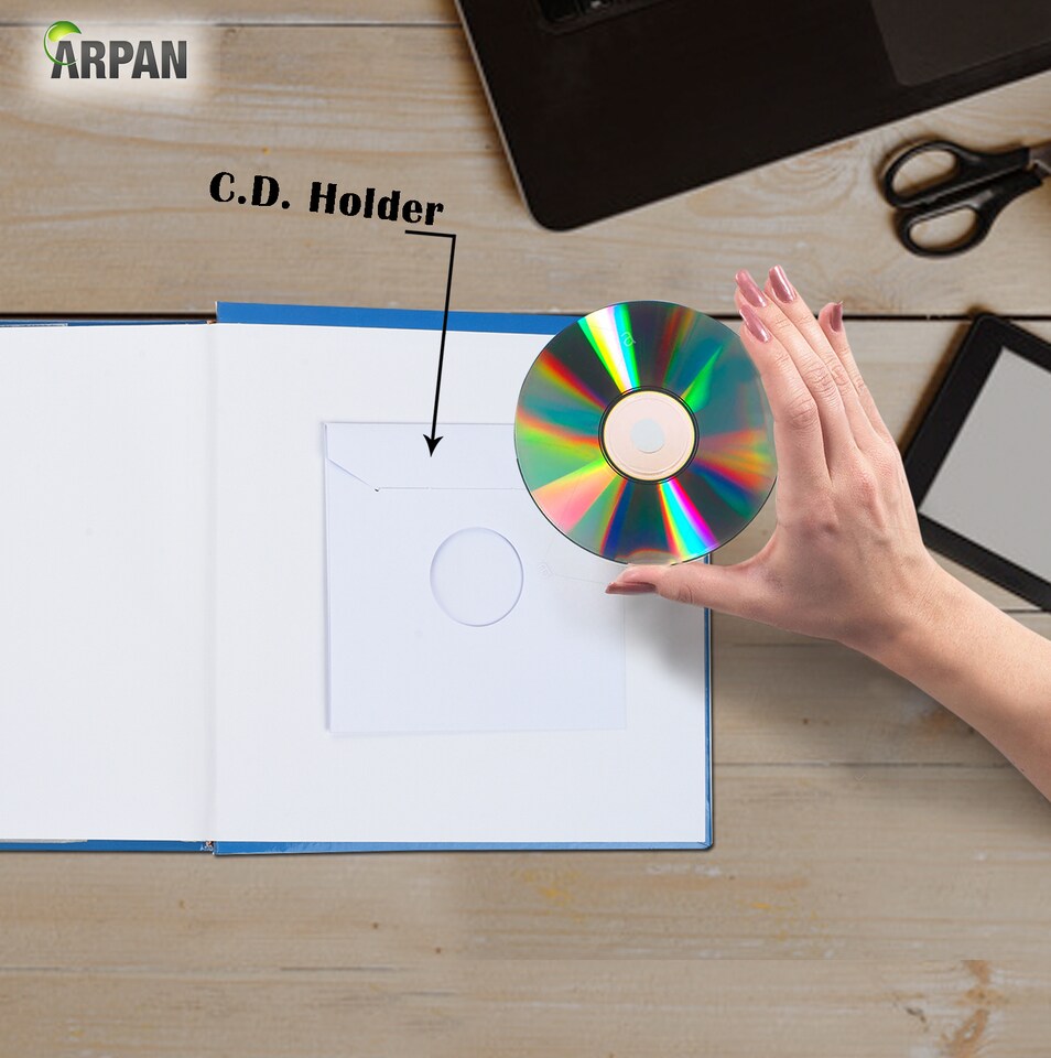 image 1 of ARPAN Photo Album for 200 Photos 6x4" (10x15cm) – Slip In Memo Album with Writing Space & Index Pages – Picture Storage Album for Family, Wedding & Travel Memories