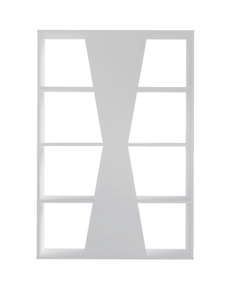 image 1 of Naples Medium Bookcase - L25 x W91 x H134.5 cm - White | White
