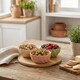 image 2 of Ceramic Bowl Set Flower Shape Pastel Serving Modern Dish Set | Multi | Multicoloured | 4 Pcs | 1