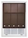 image 4 of FURNISHED Roller Blinds Daylight Square Eyelet Light Filtering Easy Fit Trimmable Window Shade | Brown | Mocha
