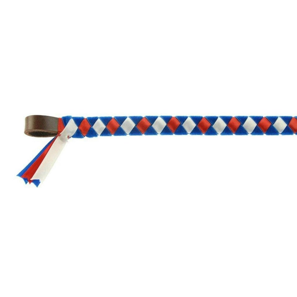 ShowQuest Epson Brow Band - Royal/Red/White - Pony