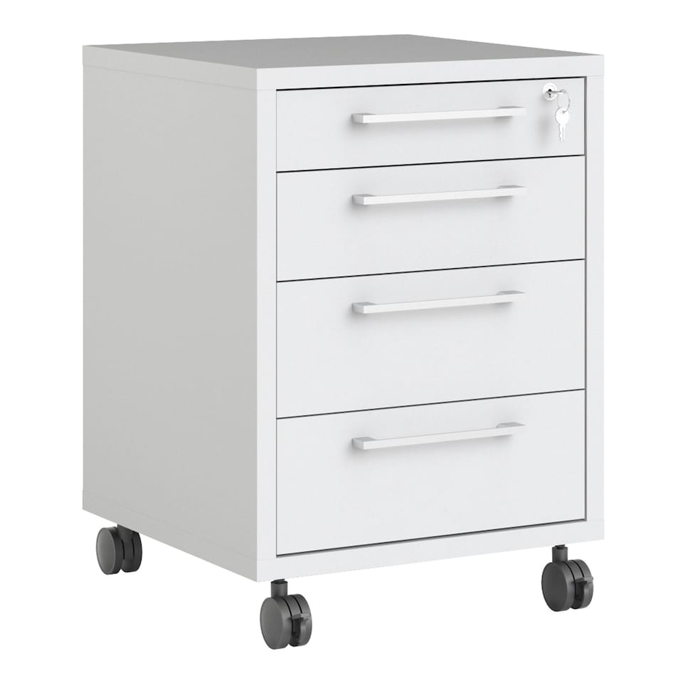 image 1 of Prima Mobile Cabinet in White