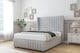 image 2 of Sloomy Marlborough Silver Naples Divan Bed With Mattress 2 Drawers Footend With 54" Wingback Headboard & 12" Matching Footboard 4'6 Double | Silver | Silver | Double | 1