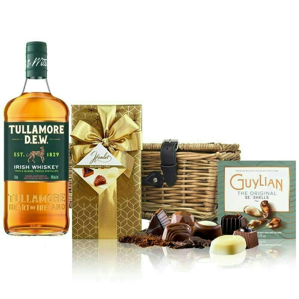 Tullamore Dew & Dewar's & Glenlivet セット Tullamore Dew Irish Whiskey and Chocolates Hamper 70cl 40 abv