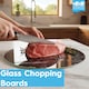 image 2 of Harbour Housewares Glass Kitchen Chopping Board - 30 x 20cm - Hague Blue | Blue | Hague Blue