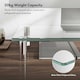 image 3 of VonHaus Height Adjustable Tempered Glass Monitor Stand for Desks