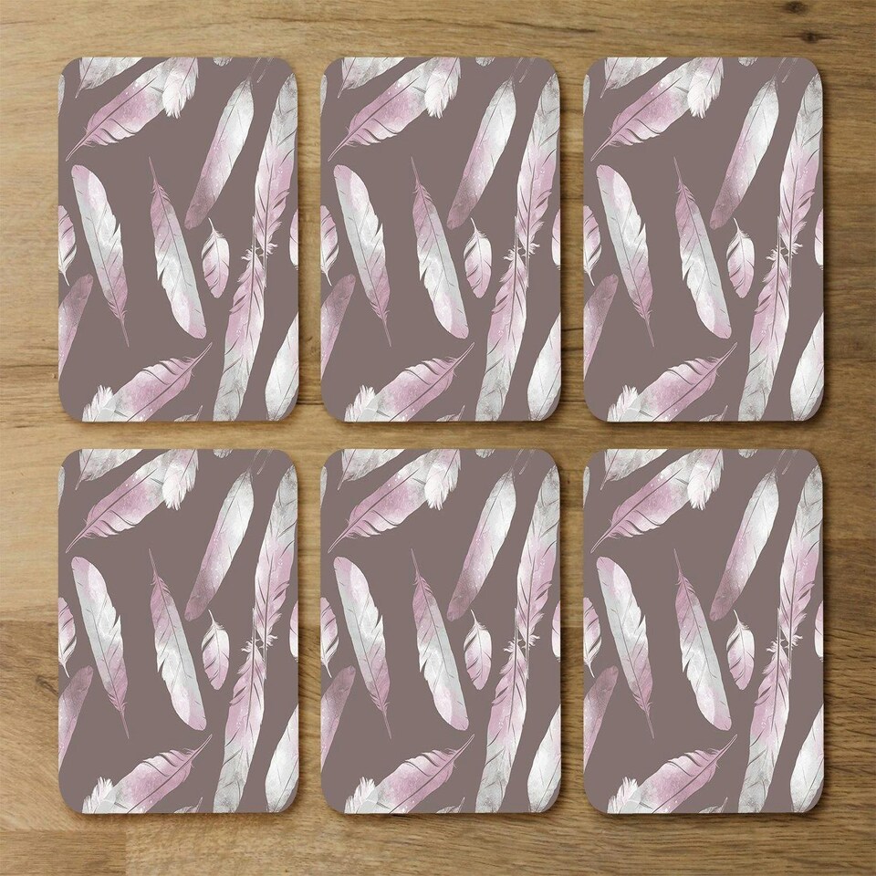 image 1 of Imprints bird feathers (Coaster)