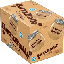 BUZZBALLZ COCKTAILS: Choc Tease Pack of 12 x 200 ml 13.5 Percent Alcohol