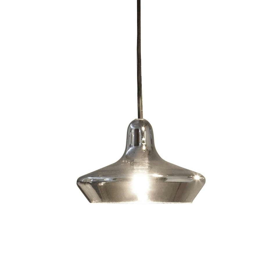 image 1 of Lido 1 Light Dome Ceiling Pendant Light Smokey