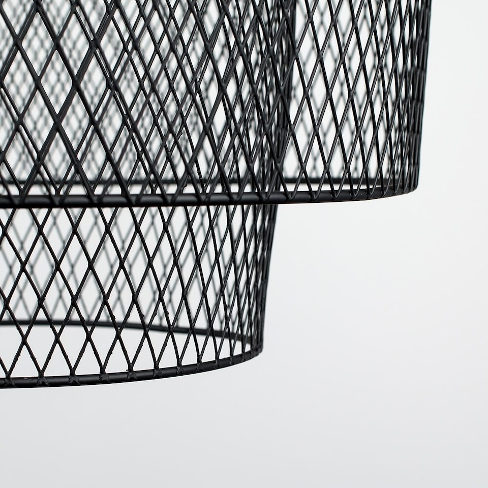 image 1 of ValueLights Sigmund Black Ceiling Pendant Shade & Bulb | Black