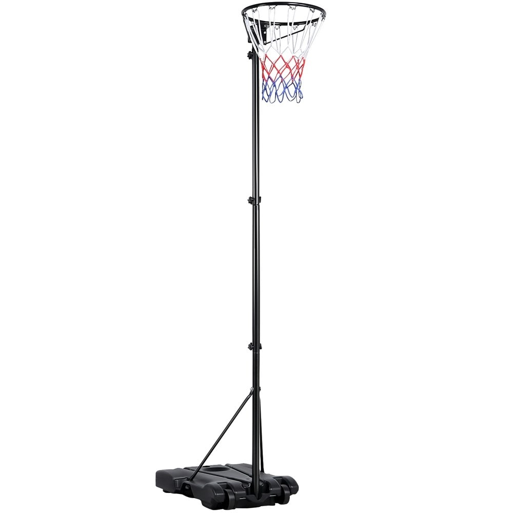 Yaheetech Full-Size Portable Netball Hoop and Post Black