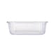 image 7 of Argon Tableware Optical Rectangular Glass Cake Dishes - 17cm x 12.5cm - Pack of 2 | Clear | Clear | 17cm x 12.5cm
