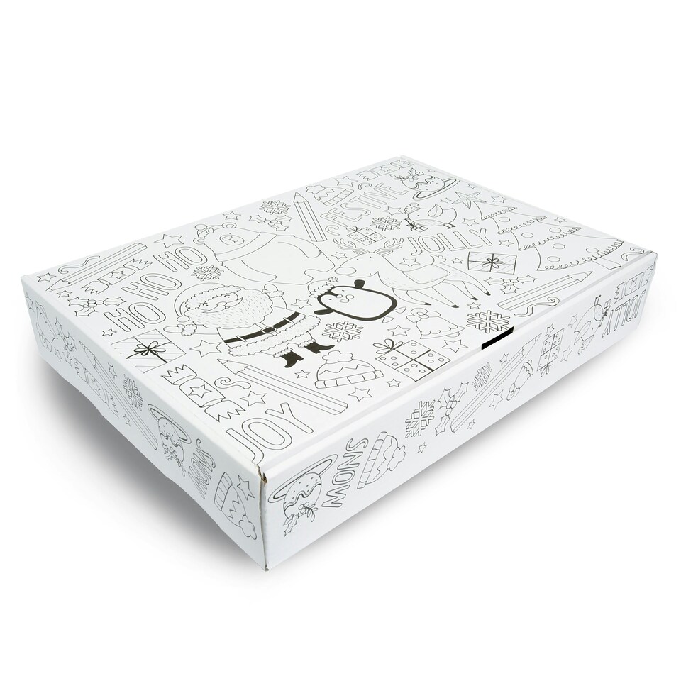 image 1 of Christmas Colour and Keep Craft Box Xmas Decorations Cards Keepsake Festive Fun