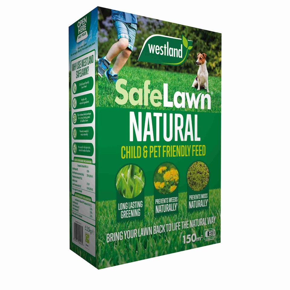 image 1 of Westland SafeLawn Natural Lawn Feed, Child and Pet Friendly | Multi | 1 x 400sqm Bag