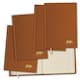 image 5 of Rhino Stationery 160 Page Soft Touch Flexiback Notebook Tan A6