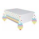 image 1 of Amscan Plastic Chevron Party Table Cover - Rainbow - One Size